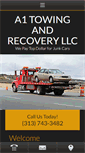 Mobile Screenshot of a1recoveryandjunkcars.com